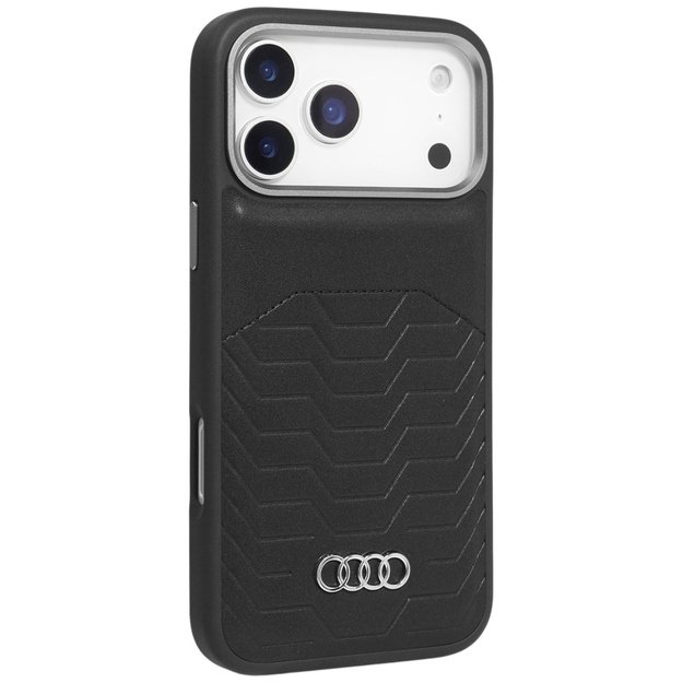 Audi GT Synthetic Leather MagSafe Case for iPhone 17 Pro Max - Black 1
