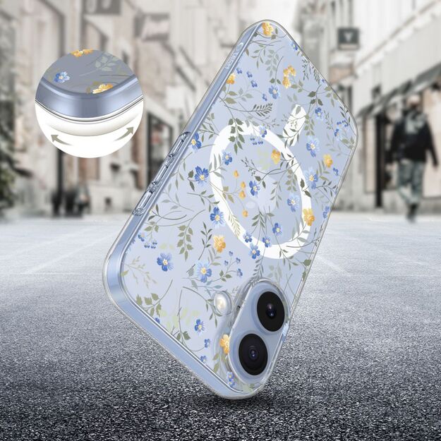 Tech-Protect FlexAir MagSafe Case for iPhone 17 - Daisies with Leaves 1