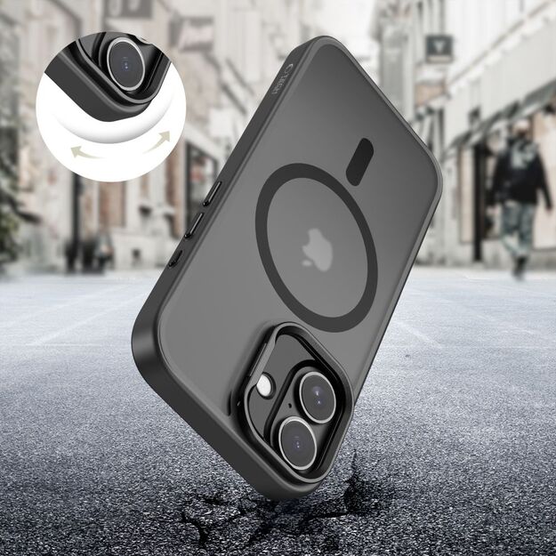 Tech-Protect MagStand MagSafe case for iPhone 17 - matte black 4