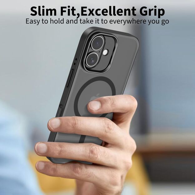 Tech-Protect MagStand MagSafe case for iPhone 17 - matte black 3