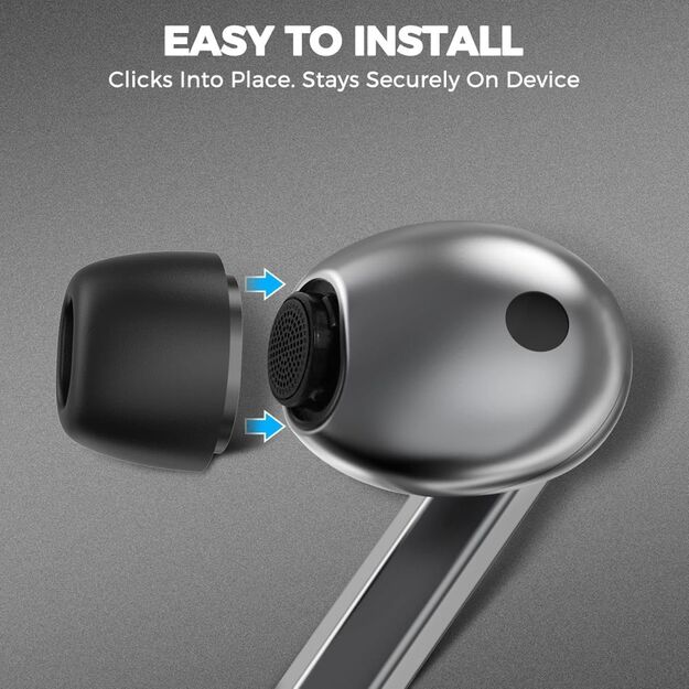 Tech-Protect Ear Tips for Samsung Galaxy Buds 3 Pro in sizes S / M / L - black (3 pcs.) 3