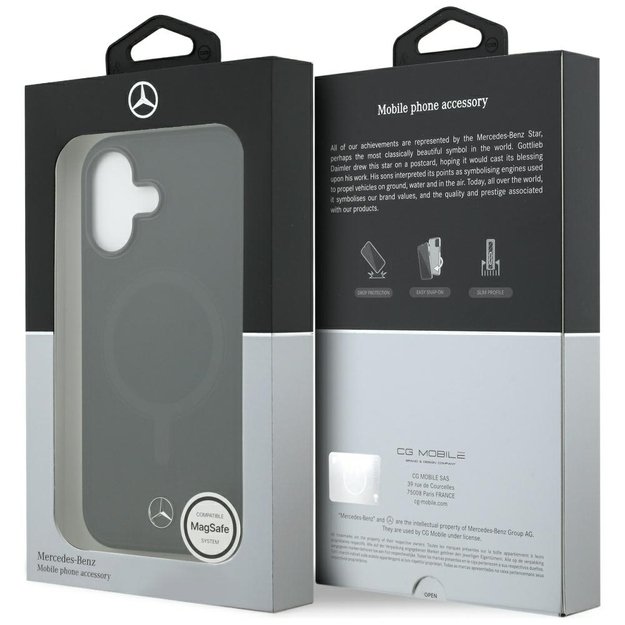 Mercedes Plain Smooth Leather MagSafe case for iPhone 17 - black 7
