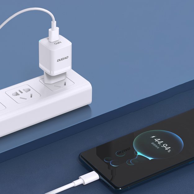 Wall charger GaN 33W PPS USB C/USB Dudao A13Pro - white 2