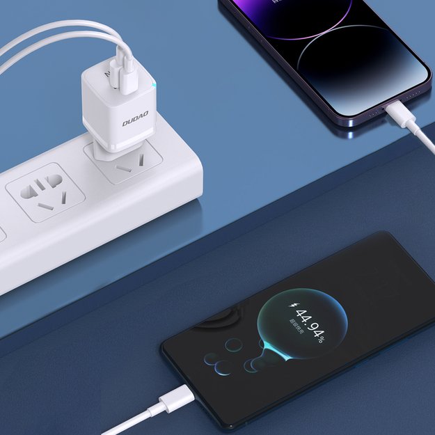 Wall charger GaN 33W PPS USB C/USB Dudao A13Pro - white 4