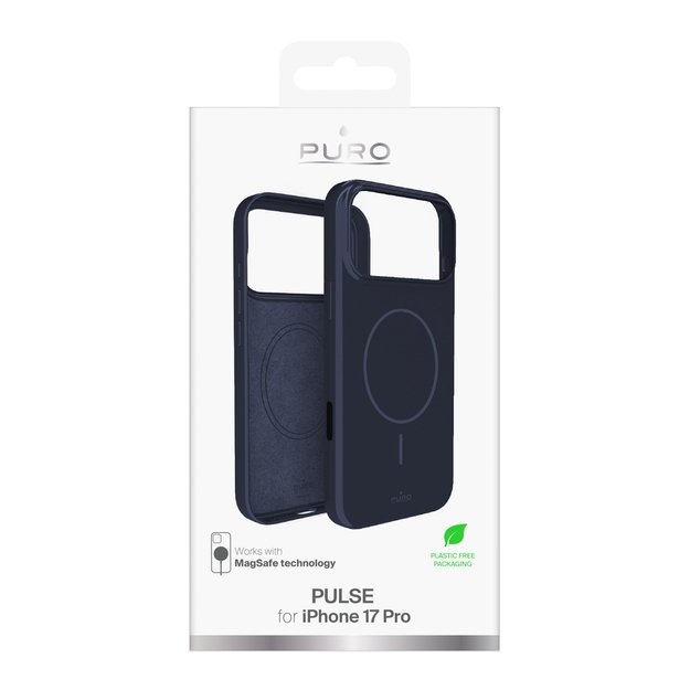 Puro Pulse iPhone 17 Pro Polycarbonate Protective Case - Dark Blue 1