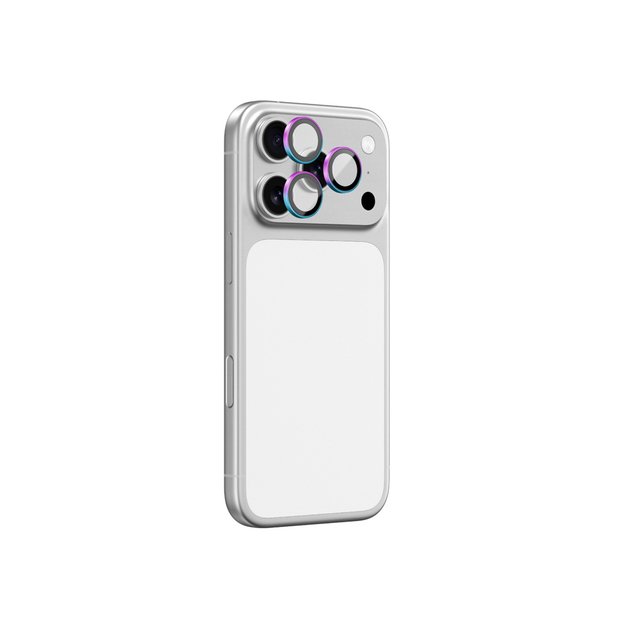 AmazingThing Lens Glass for iPhone 17 Pro / Pro Max with Rainbow Aluminum Frame 1