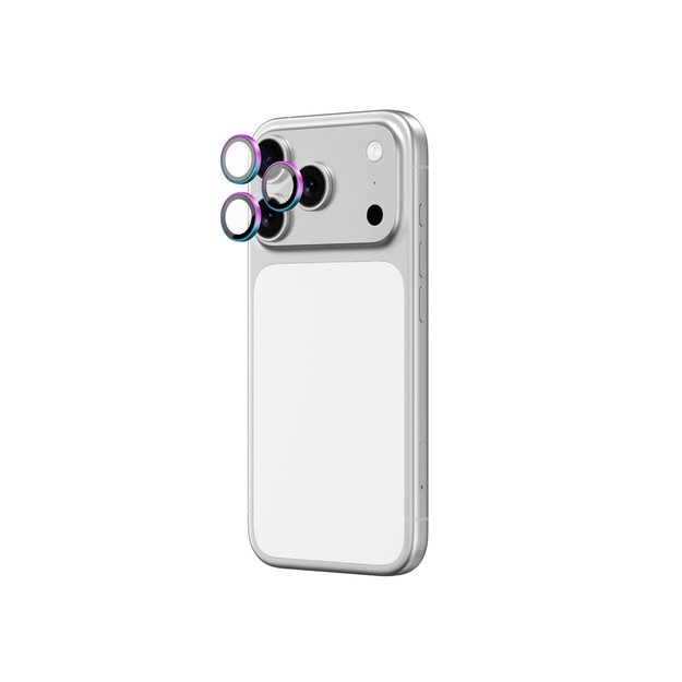 AmazingThing Lens Glass for iPhone 17 Pro / Pro Max with Rainbow Aluminum Frame 2
