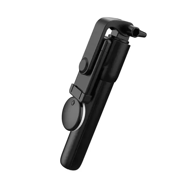 Selfie stick WR1YXS telescopic tripod 0.71m with round lamp - black 4