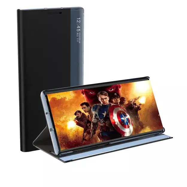 New Sleep View Case with flap and stand for Samsung Galaxy A55 - blue 5