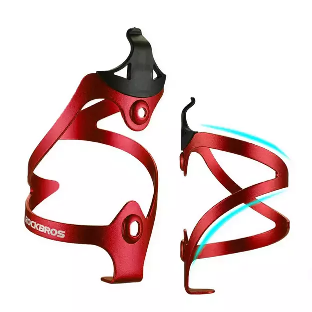 Rockbros 2017-11ARD Aluminum Bike Bottle Holder - Red 4