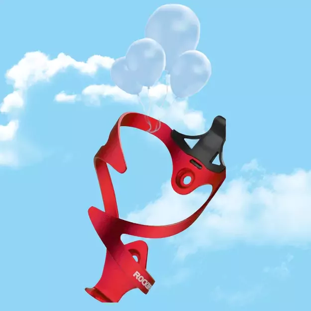 Rockbros 2017-11ARD Aluminum Bike Bottle Holder - Red 2