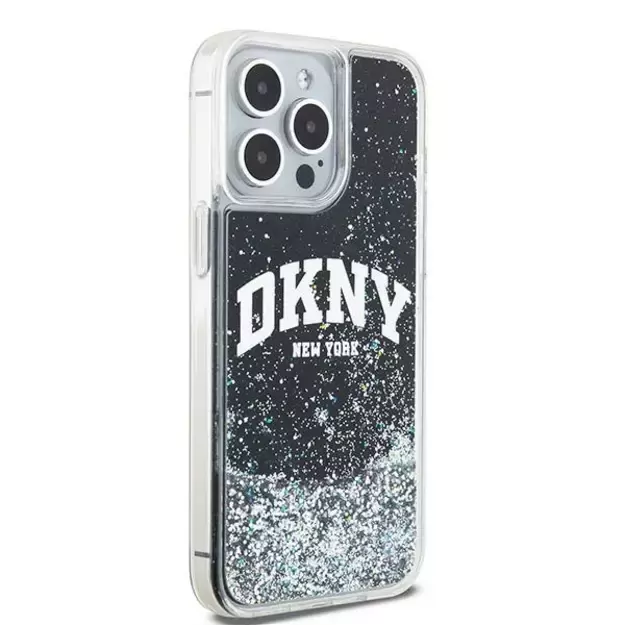 Etui DKNY Liquid Glitter Big Logo na iPhone 15 Pro Max - czarne 3