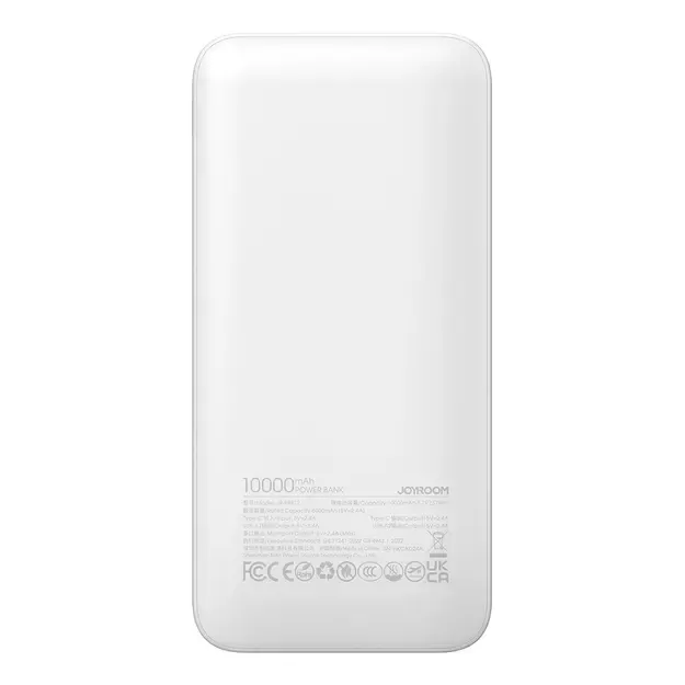 Powerbank Joyroom JR-PBF12 10000mAh 2.4A 2x USB-A 1x USB-C - white 16