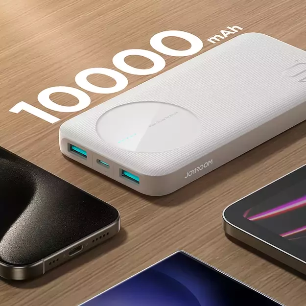 Powerbank Joyroom JR-PBF12 10000mAh 2.4A 2x USB-A 1x USB-C - white 23