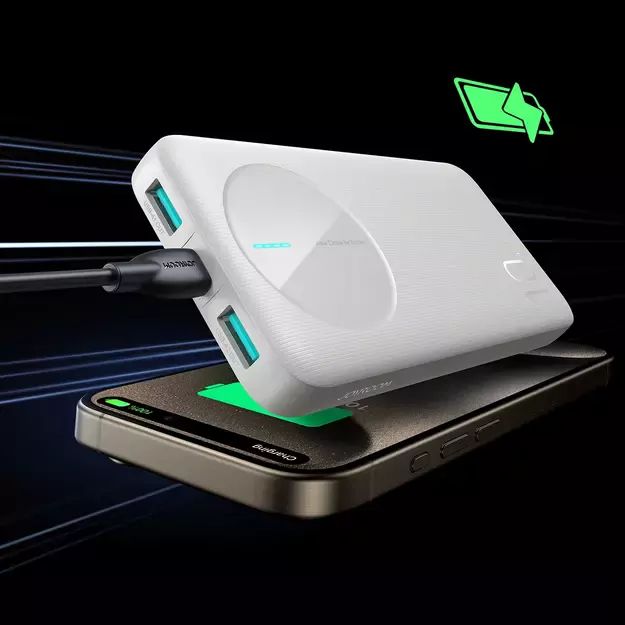 Powerbank Joyroom JR-PBF12 10000mAh 2.4A 2x USB-A 1x USB-C - white 24