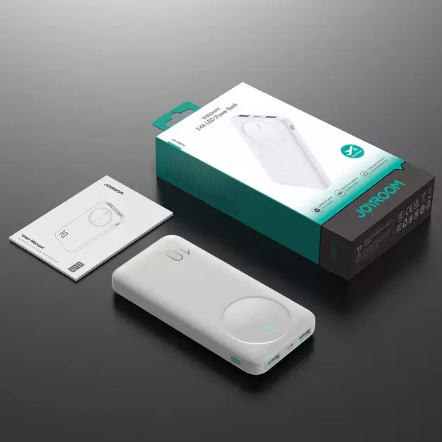 Powerbank Joyroom JR-PBF12 10000mAh 2.4A 2x USB-A 1x USB-C - white 28