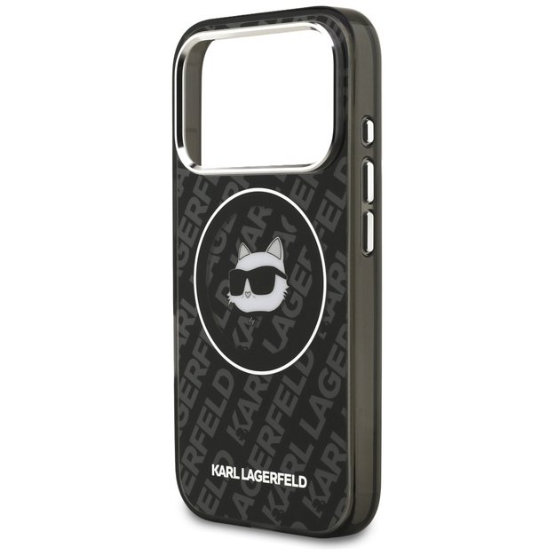 Karl Lagerfeld IML Choupette Head Logo MagSafe Case for iPhone 17 Pro - Black 5