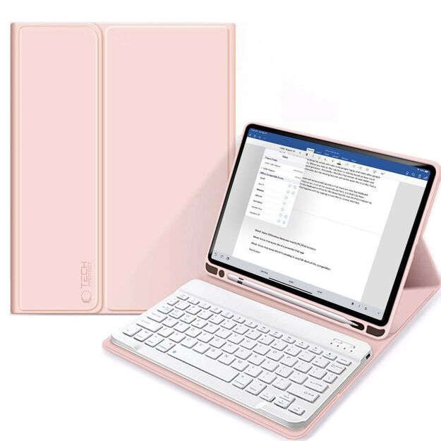 Tech-Protect SC Pen + Keyboard Case with Keyboard for iPad 10.9&quot  2022 - Pink