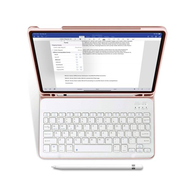 Tech-Protect SC Pen + Keyboard Case with Keyboard for iPad 10.9&quot  2022 - Pink 1