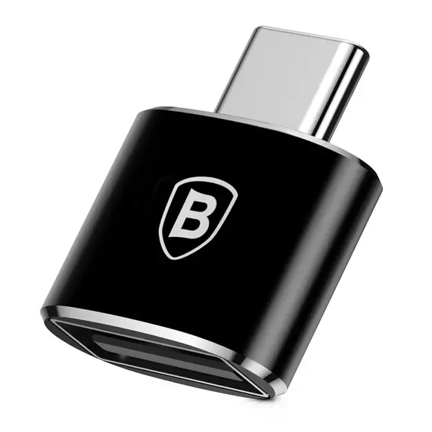 Baseus Mini USB-A to USB-C OTG adapter - black 2