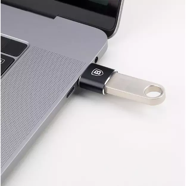 Baseus Mini USB-A to USB-C OTG adapter - black 8