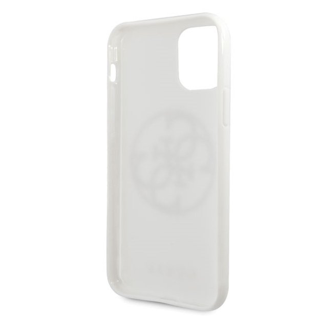 Guess GUHCN65TPUWHGLG iPhone 11 Pro Max white/white hard case Glitter 4G Circle Logo 3