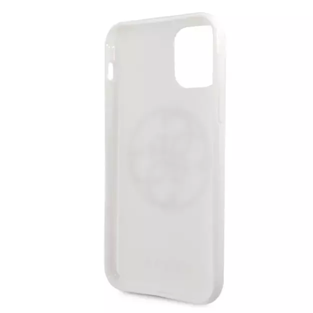 Guess GUHCN65TPUWHGLG iPhone 11 Pro Max white/white hard case Glitter 4G Circle Logo 9