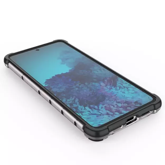Honeycomb case armored cover with a gel frame for Samsung Galaxy A73 blue 10