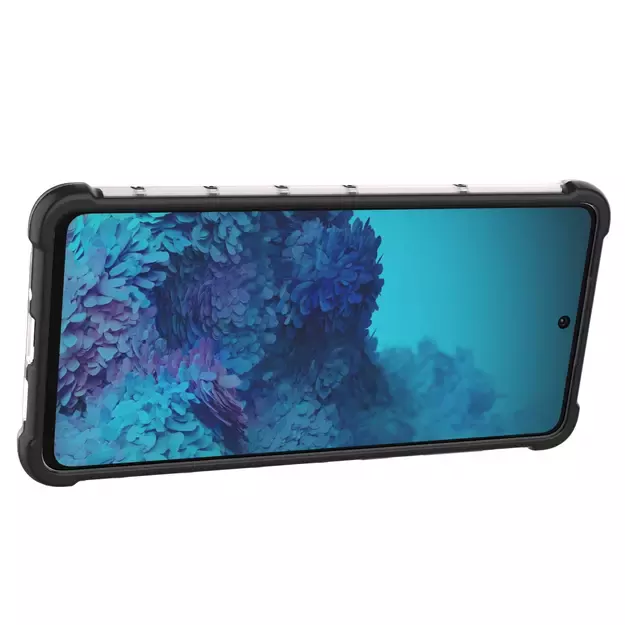 Honeycomb case armored cover with a gel frame for Samsung Galaxy A73 blue 13