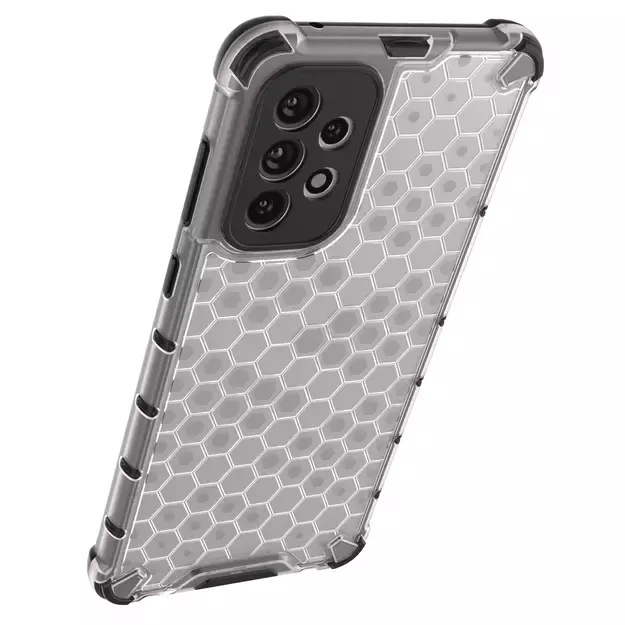 Honeycomb case armored cover with a gel frame for Samsung Galaxy A73 blue 15