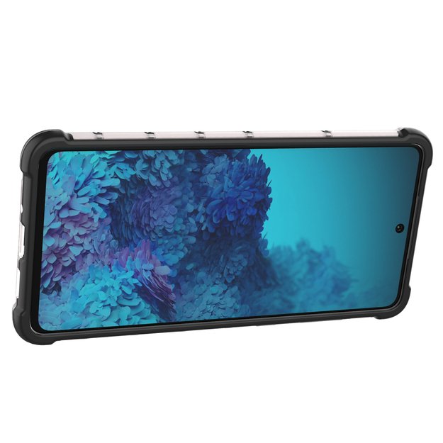 Honeycomb case armored cover with a gel frame for Samsung Galaxy A73 blue 33