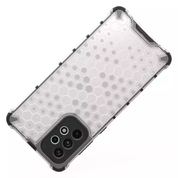 Honeycomb case armored cover with a gel frame for Samsung Galaxy A73 blue 5