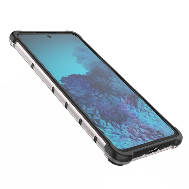 Honeycomb case armored cover with a gel frame for Samsung Galaxy A73 blue 29