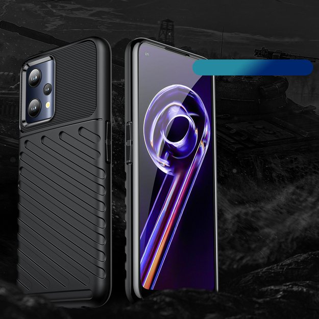 Thunder Case flexible armored cover Realme 9 Pro black 8