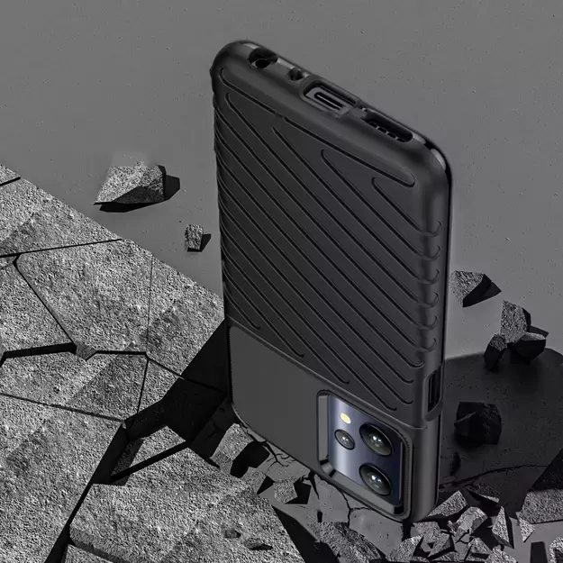 Thunder Case flexible armored cover Realme 9 Pro black 6