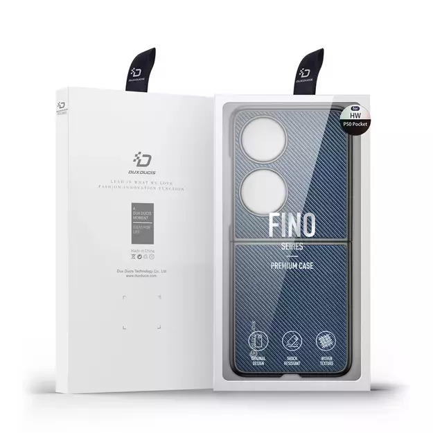 Dux Ducis Fino case is made of nylon material Huawei P50 Pocket blue 4