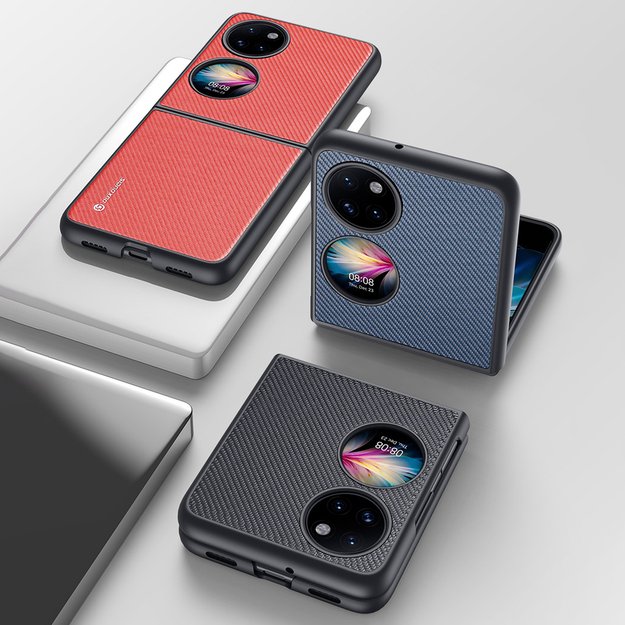 Dux Ducis Fino case is made of nylon material Huawei P50 Pocket blue 26
