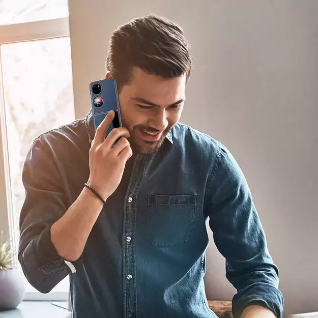Dux Ducis Fino case is made of nylon material Huawei P50 Pocket blue 12