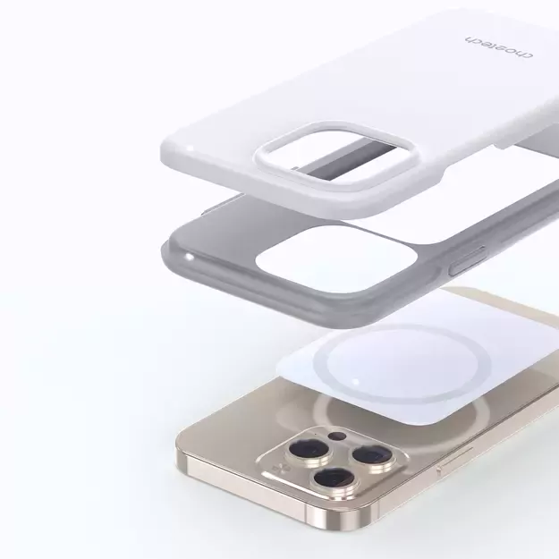 Choetech MFM Anti-drop case Made For MagSafe for iPhone 13 Pro white (PC0113-MFM-WH) 1