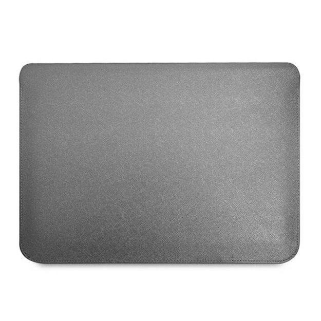 Guess Saffiano Triangle Logo case for a 14&quot  laptop - silver 5