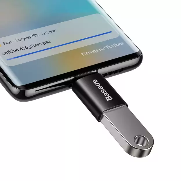 Baseus Ingenuity Series USB-C to USB-A 10Gb/s adapter - black 3