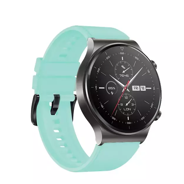 Silicone Strap for Huawei Watch GT 2 / 3 / 4 / 2 Pro / 3 Pro / 4 Pro / GT 2e - Light Green 5