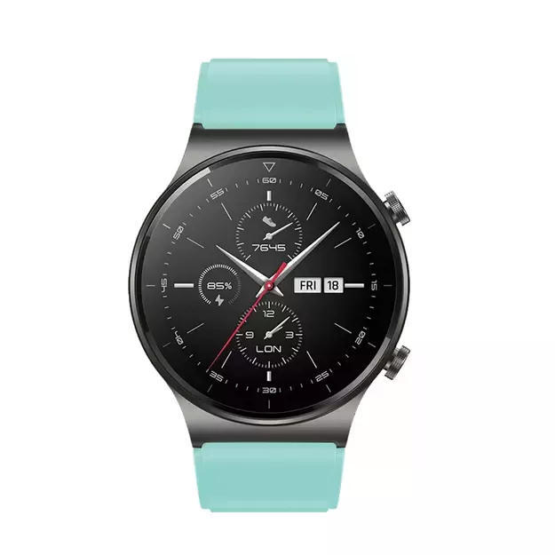 Silicone Strap for Huawei Watch GT 2 / 3 / 4 / 2 Pro / 3 Pro / 4 Pro / GT 2e - Light Green 1