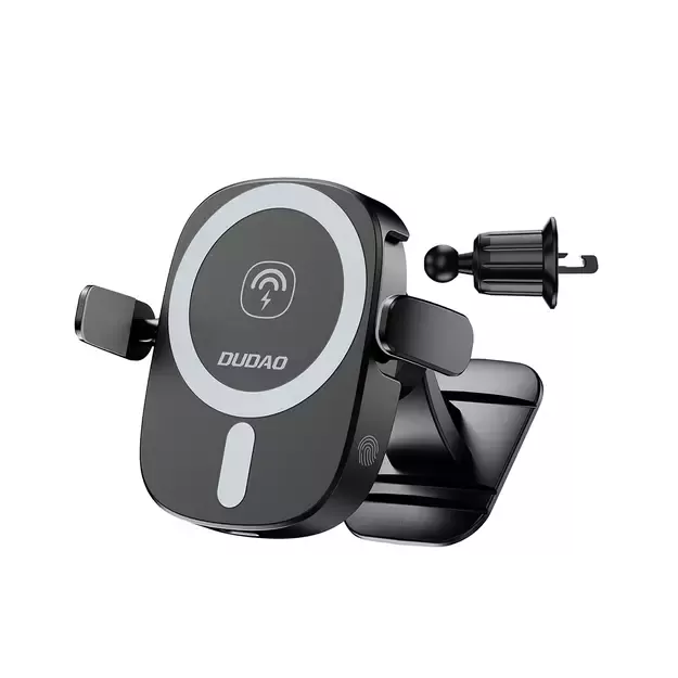 Dudao FW11 Car Phone Holder with 15W Inductive Charger for Air Vent/Cockpit - Black 12