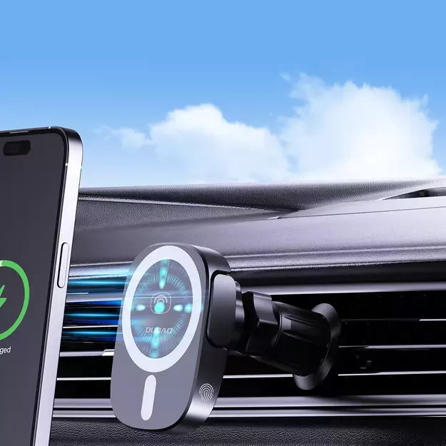 Dudao FW11 Car Phone Holder with 15W Inductive Charger for Air Vent/Cockpit - Black 14