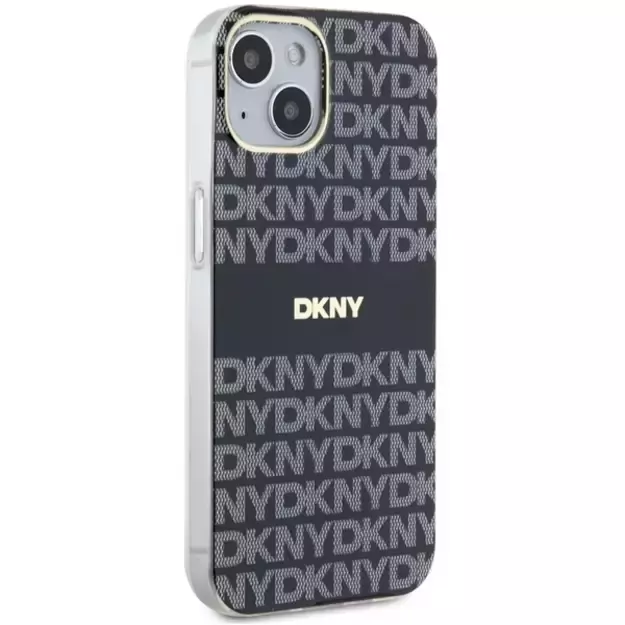 DKNY IML Mono &amp  Stripe MagSafe Case for iPhone 15/14/13 - Black 10