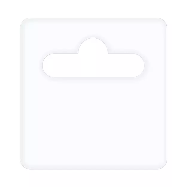 Euro pendant 50x50 mm premium with rubber glue 1000 pcs/roll (0.35 mm foil)