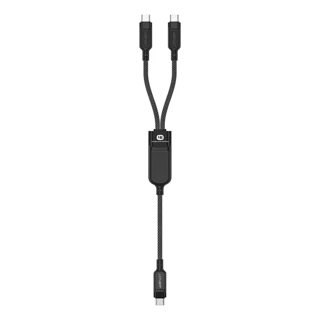 Acefast C5 USB-C - USB-C / USB-C 2in1 100W 480Mb/s cable - black