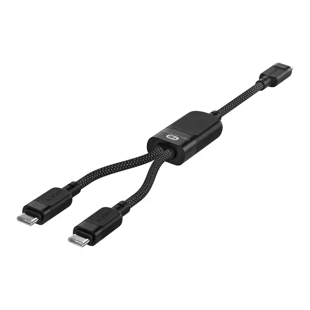 Acefast C5 USB-C - USB-C / USB-C 2in1 100W 480Mb/s cable - black 8