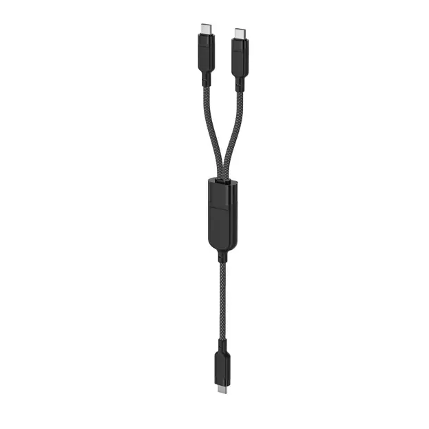 Acefast C5 USB-C - USB-C / USB-C 2in1 100W 480Mb/s cable - black 7